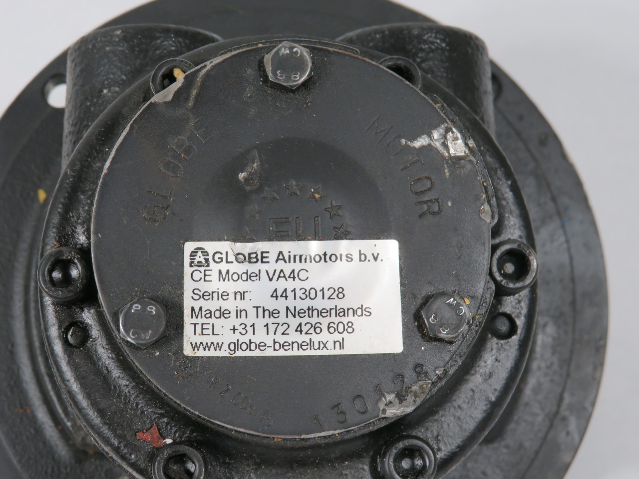 Globe Airmotors VA4C Stainless Steel Vane Air Motor 2.8HP SHELF WEAR USED
