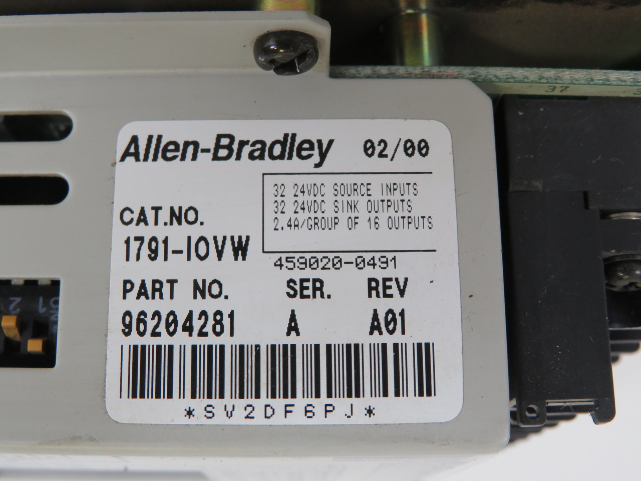 Allen-Bradley 1791-IOVW Series A Rev. A01 Block I/O Module 64 Pt. 24VDC USED