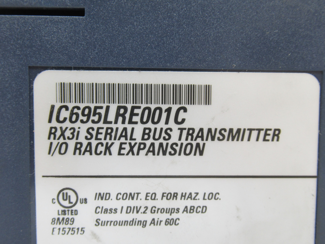 GE Fanuc IC695LRE001C RX3I Serial Bus Transmitter IO Rack Expansion CHIPPED USED