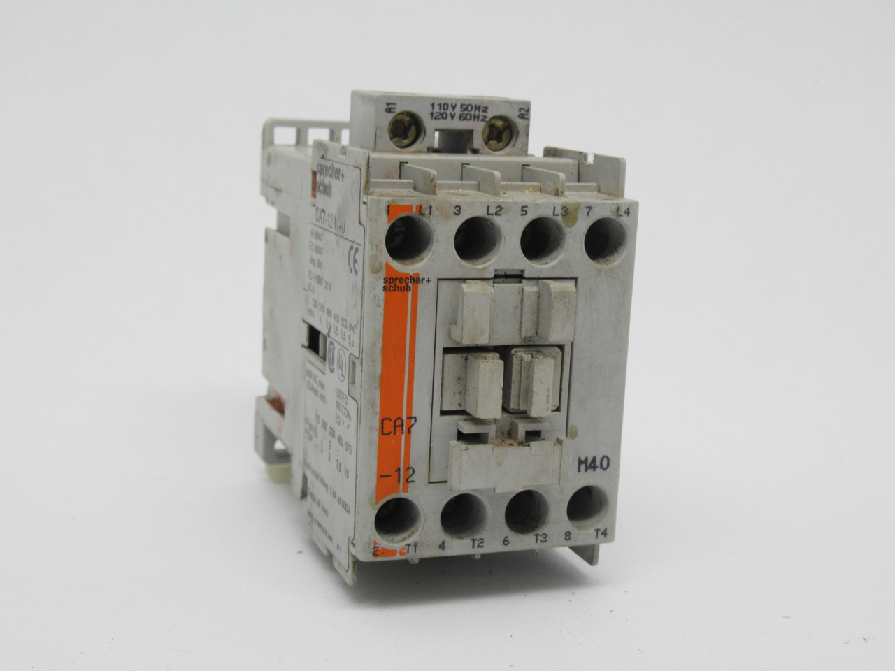 Sprecher + Schuh CA7-12-M40-120 Contactor 110/120V 50/60Hz 4-Pole USED
