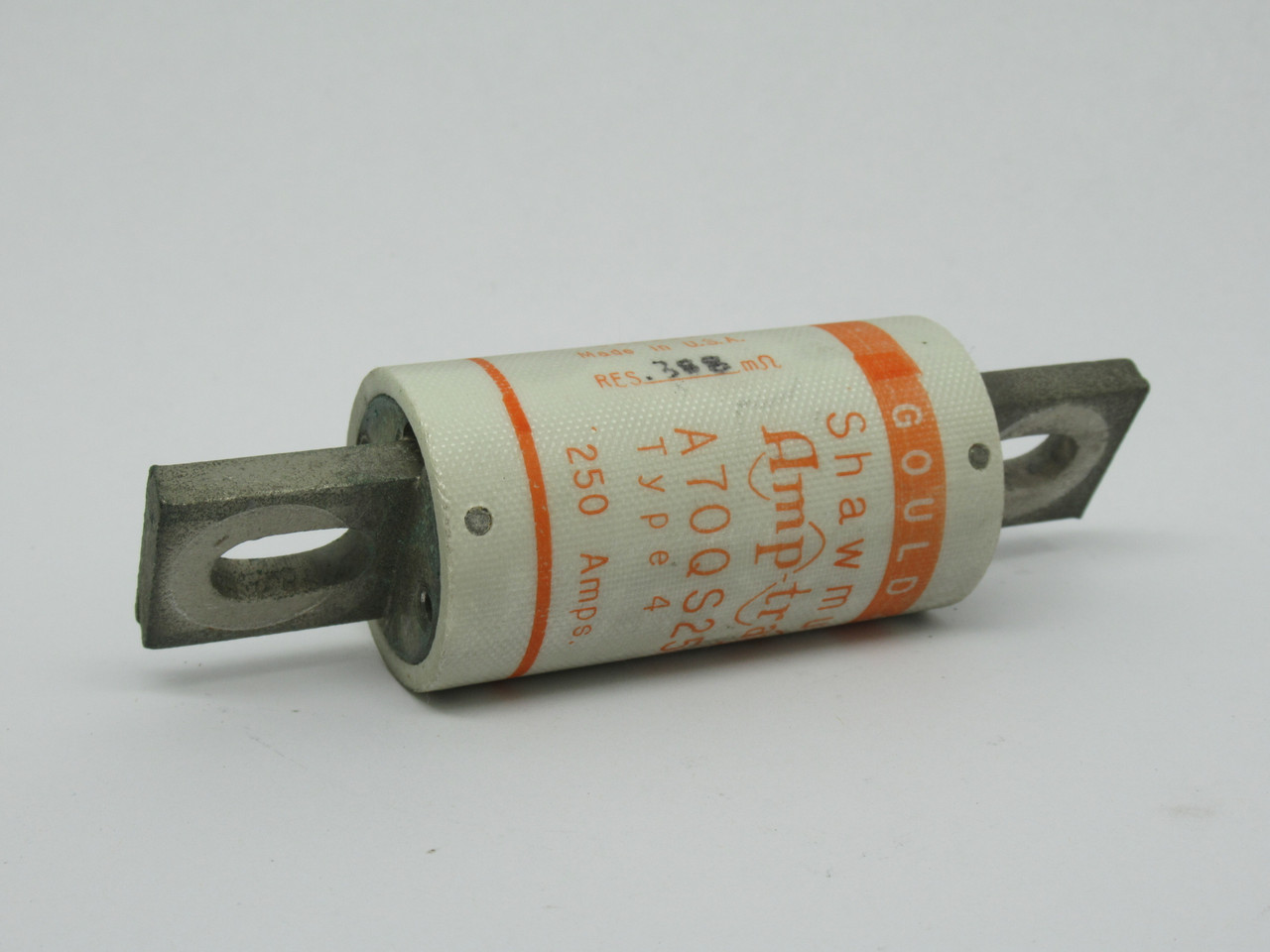 Gould Shawmut A70QS250 Amp-Trap Fuse Type 4 250A 700V USED