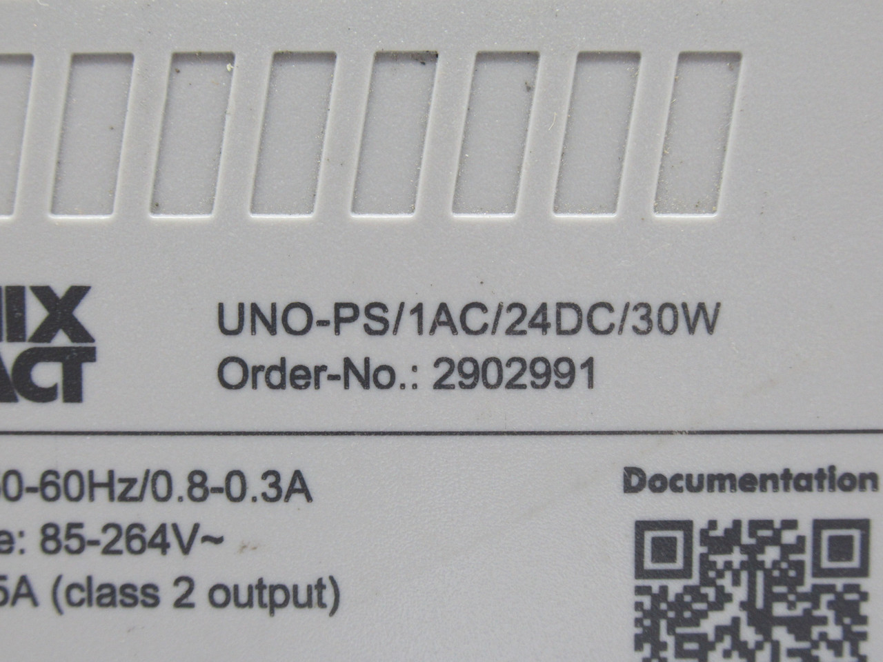 Phoenix Contact UNO-PS/1AC/24DC/30W UNO Power Supply 24VDC 1.25A 30W USED