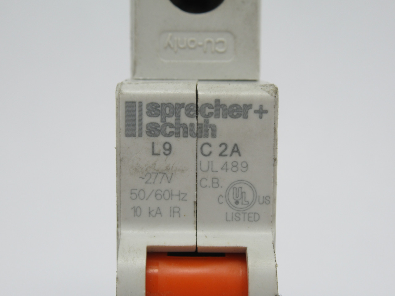 Sprecher + Schuh L9-2/1/C Mini Circuit Breaker 2A 277V 50/60Hz 1-Pole USED