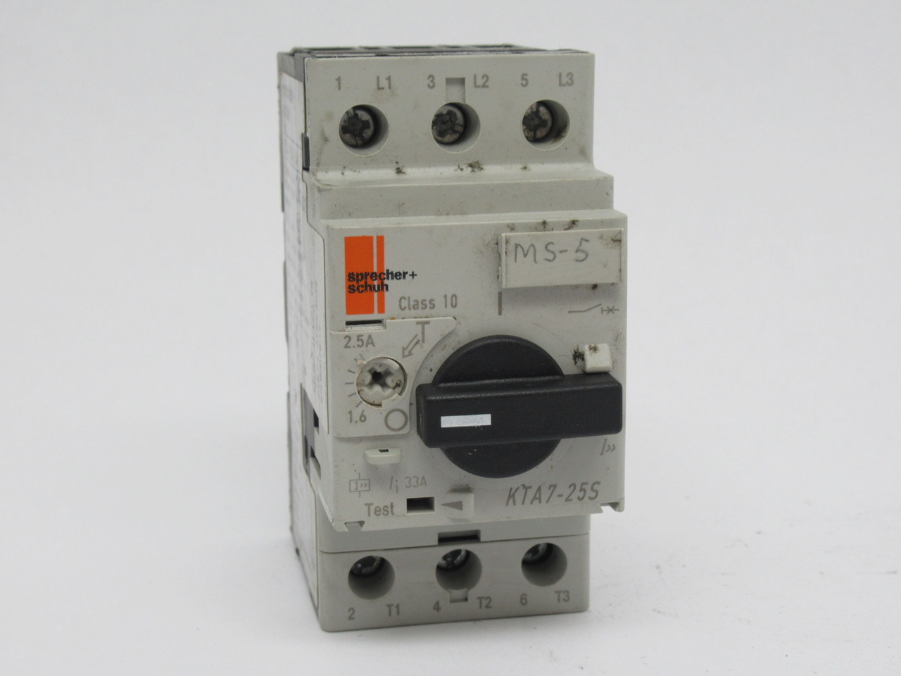 Sprecher + Schuh KTA7-25S-2.5A Motor Circuit Controller Ser. C 1.6-2.5A USED