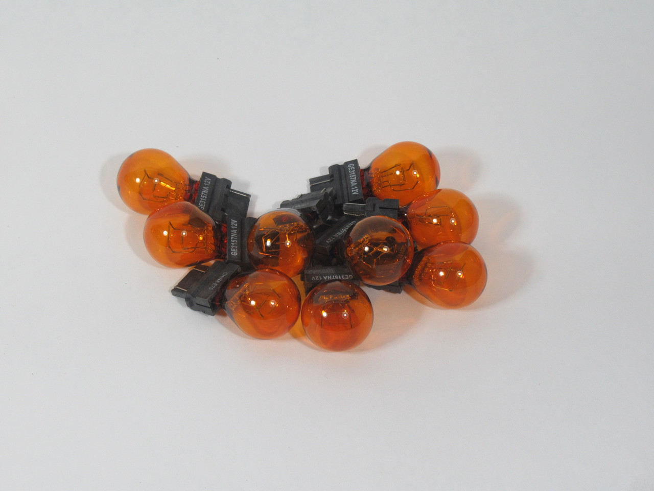 General Electric 3157NA Automotive Halogen Bulb 12V AMBER Lot of 9 NOP