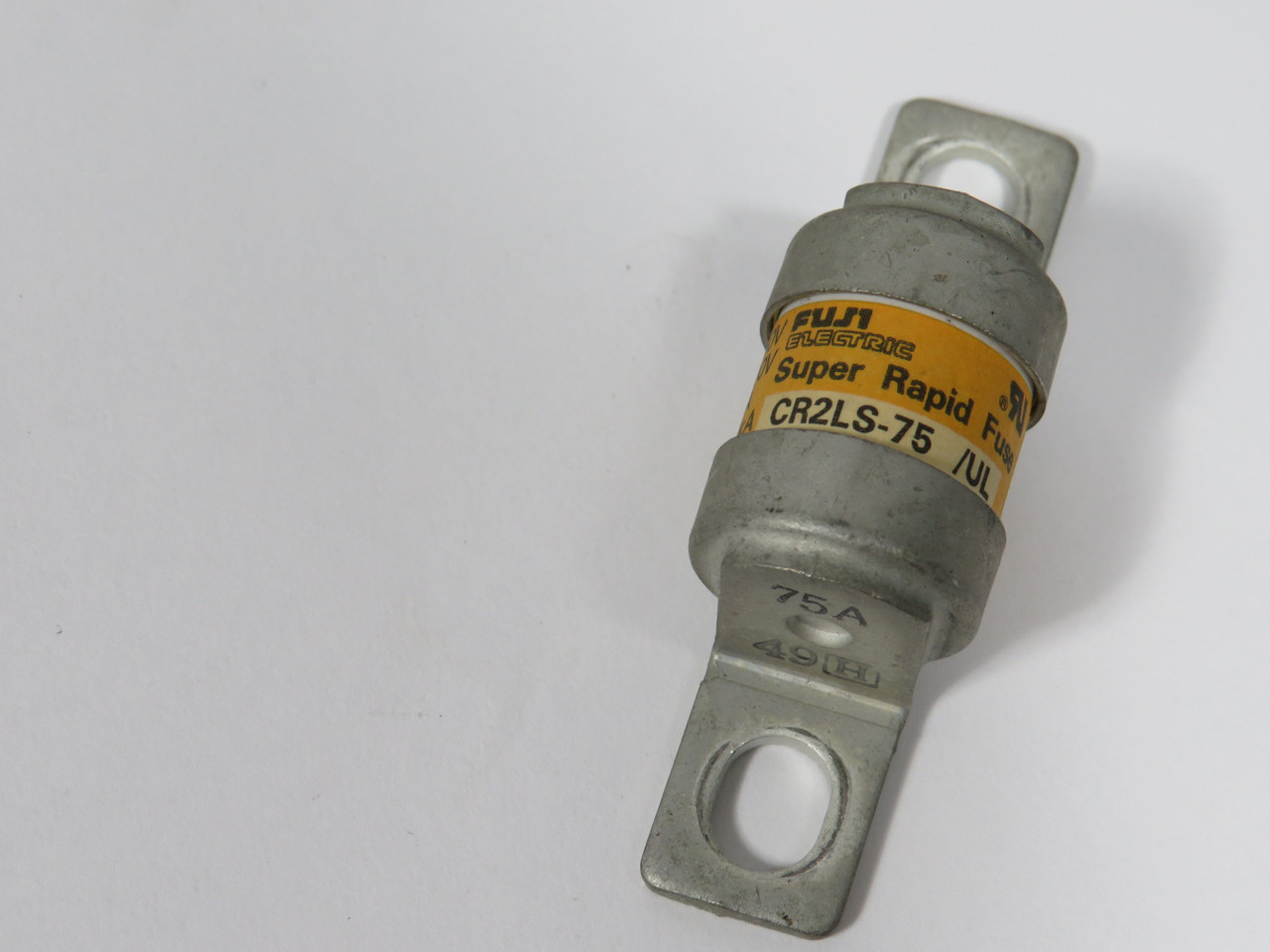 Fuji Electric CR2LS-75/UL Bolt On Super Rapid Fuse 75A 250VAC 400VDC USED