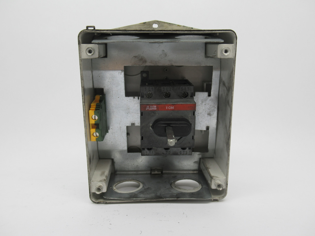 ABB EOT45 Plastic Enclosed Disconnect Switch 60A 600VAC *CRACKED* USED