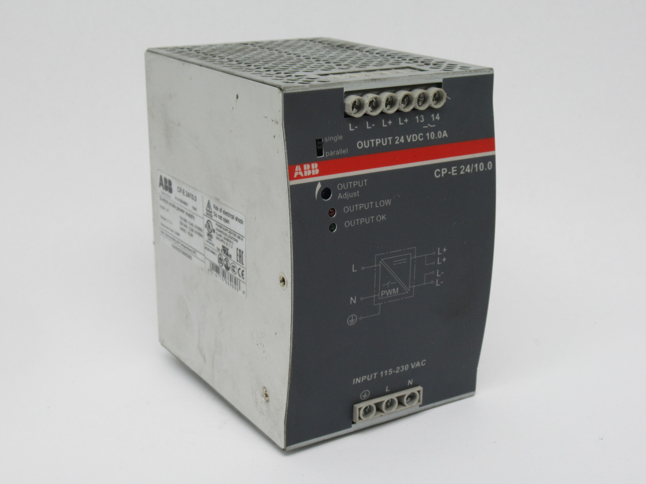 ABB CP-E24/10.0 Switch Mode Power Supply 24VDC 10A 240W USED