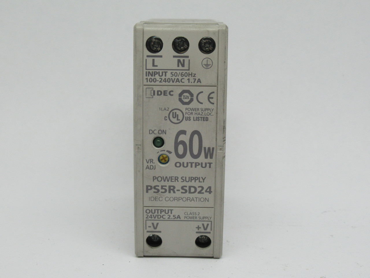 IDEC PS5R-SD24 Compact Power Supply 24VDC 2.5A 60W USED