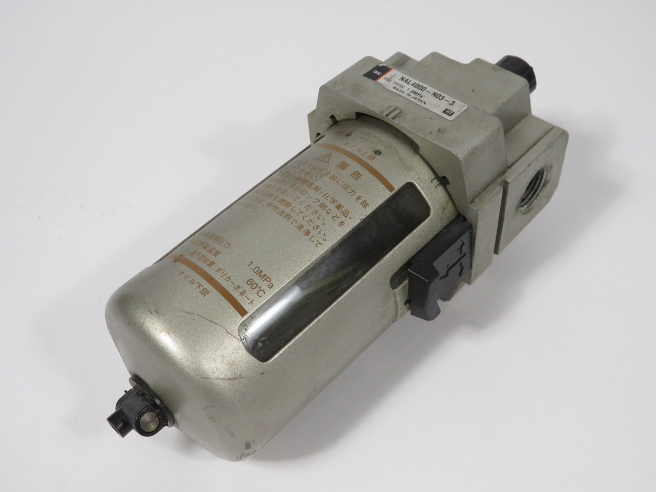 SMC NAL4000-N03-3 Modular Lubricator 3/8" NPT 1.0MPa w/ Drain Cock USED