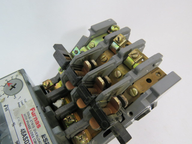 Furnas 48ASD3M10 Starter 5-10A 500V@50Hz 550-600V@60Hz MISSING HARDWARE USED