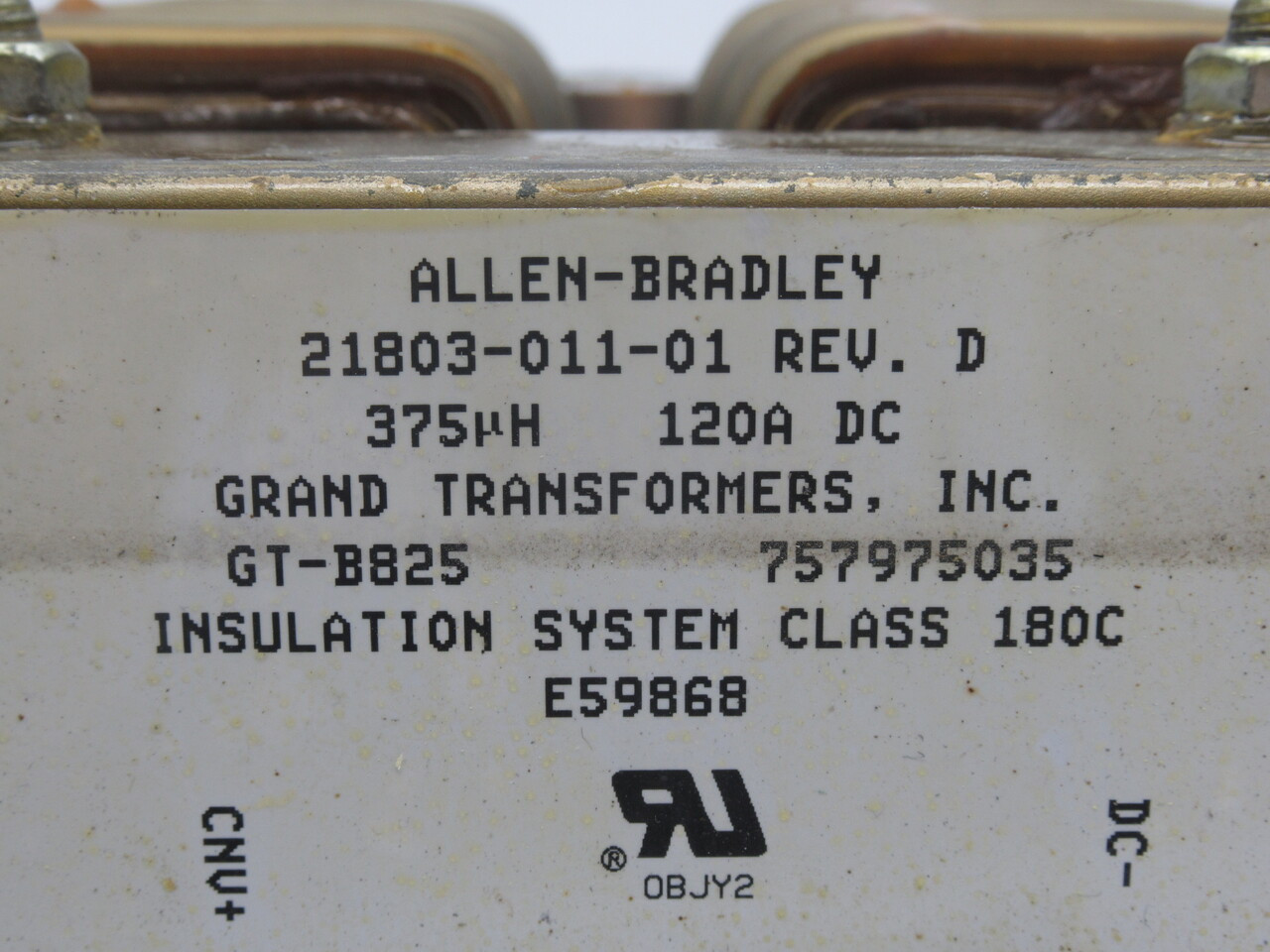 Allen-Bradley 21803-011-01 Line Reactor Transformer Rev. D 375uH 120A USED