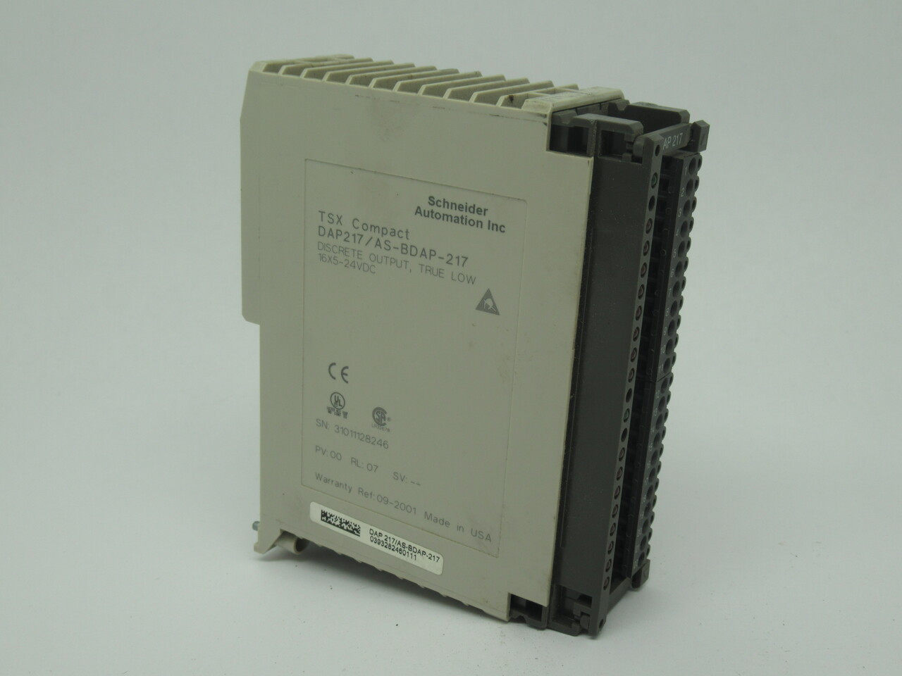 Schneider Automation DAP217/AS-BDAP-217 TSX Compact Output Module 16x5 24V USED