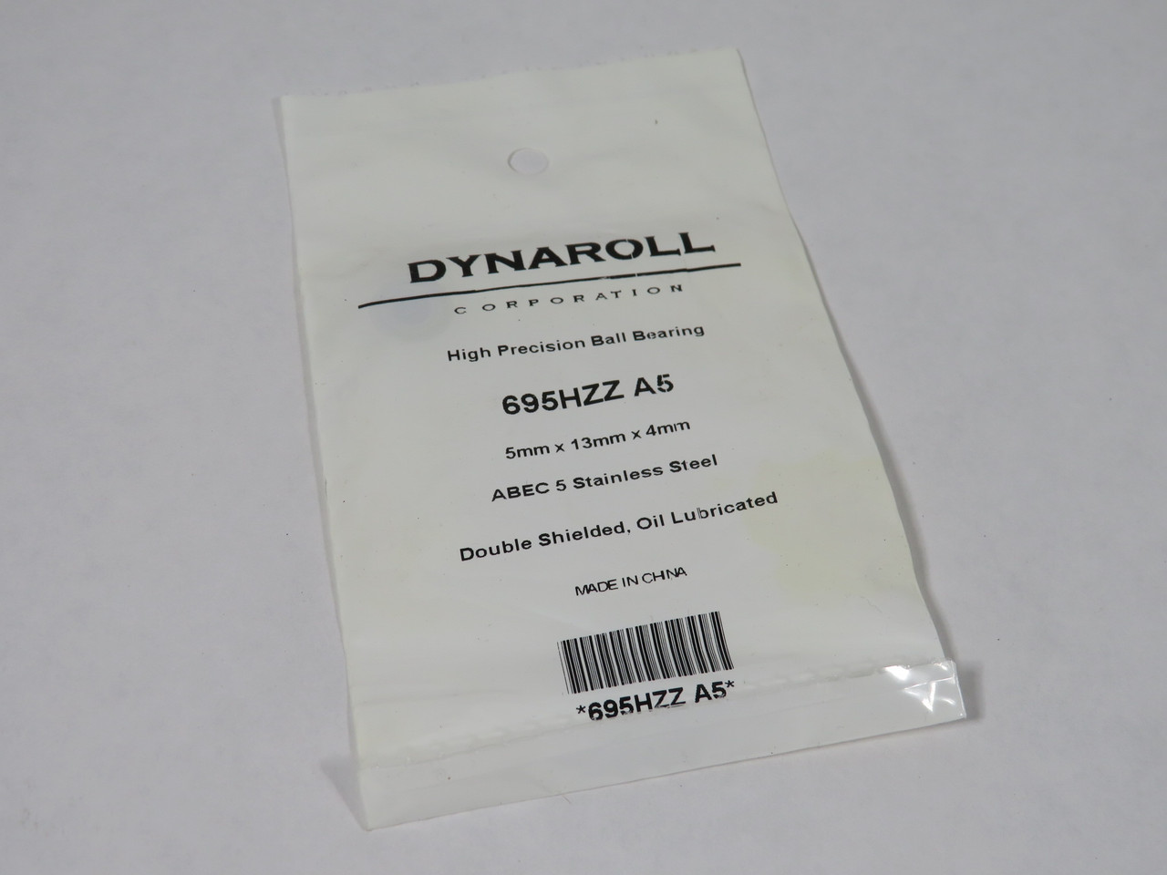 Dynaroll 695HZZA5 Stainless Steel Bearing 13mm OD 5mm ID 4mm W Lot of 2 NWB