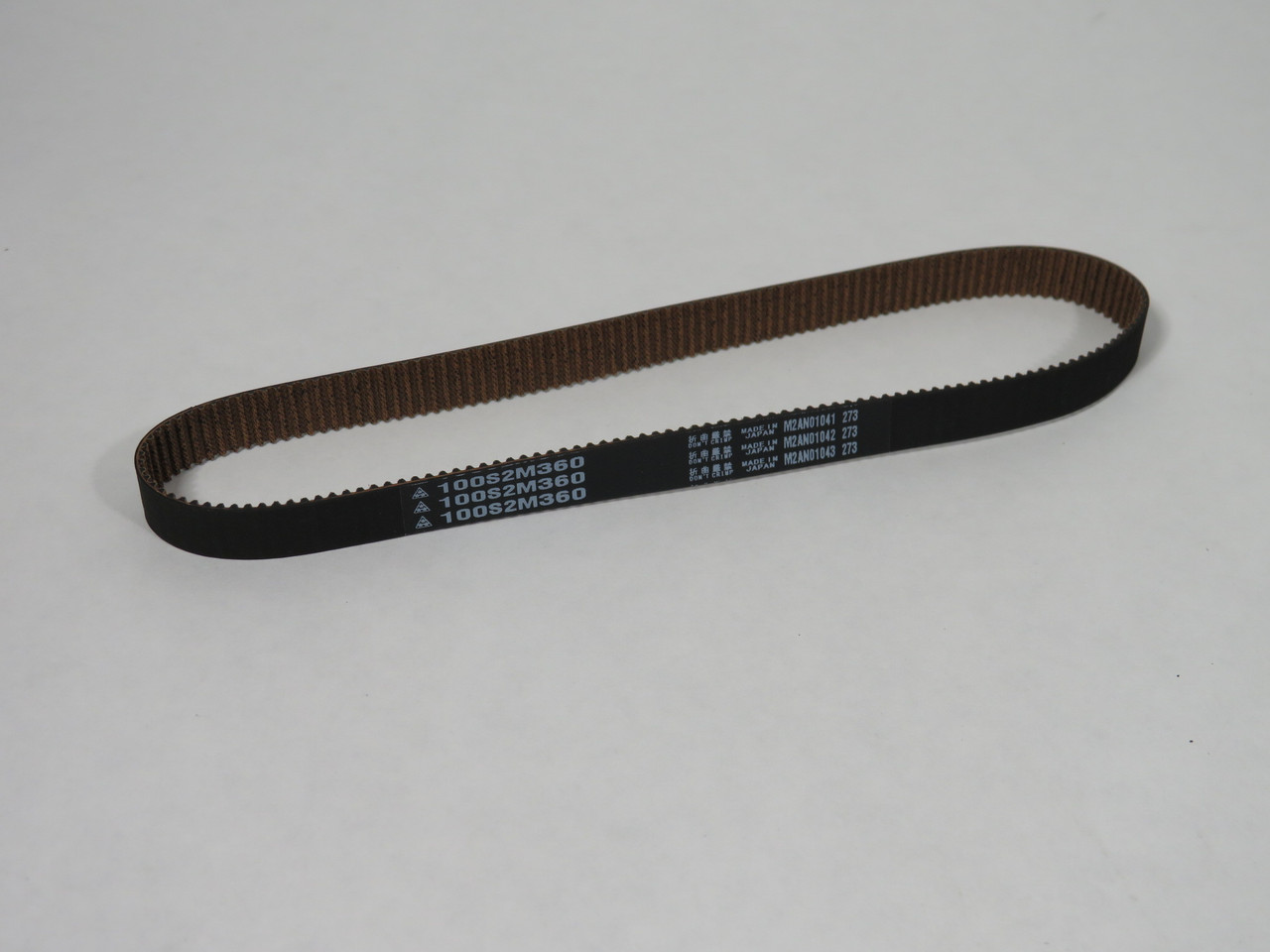Mitsuboshi 100S2M360 Timing Belt 180T 360mm L 10mm W 2mm Pitch Lot of 5 NOP