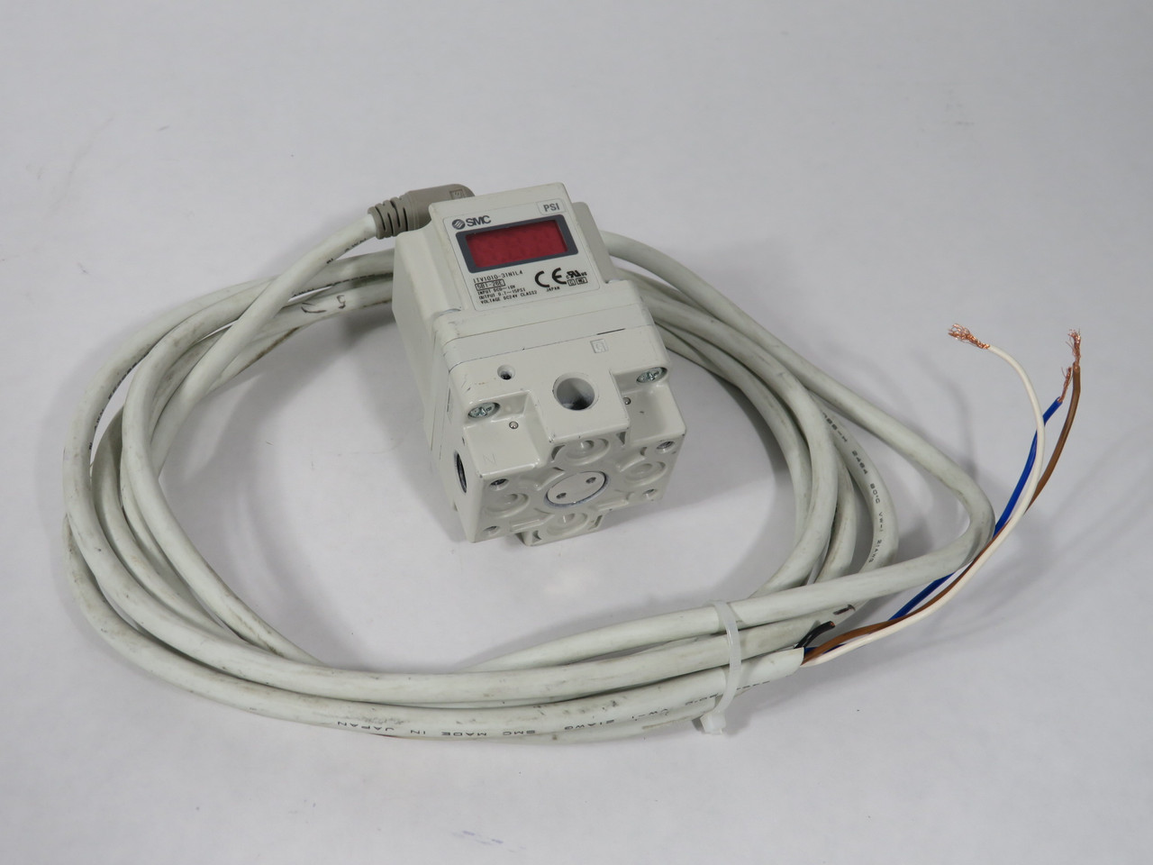 SMC ITV1010-31N1L4 Electro-Pneumatic Regulator 0.1MPa 0.7-15psi DMG'D CABLE USED