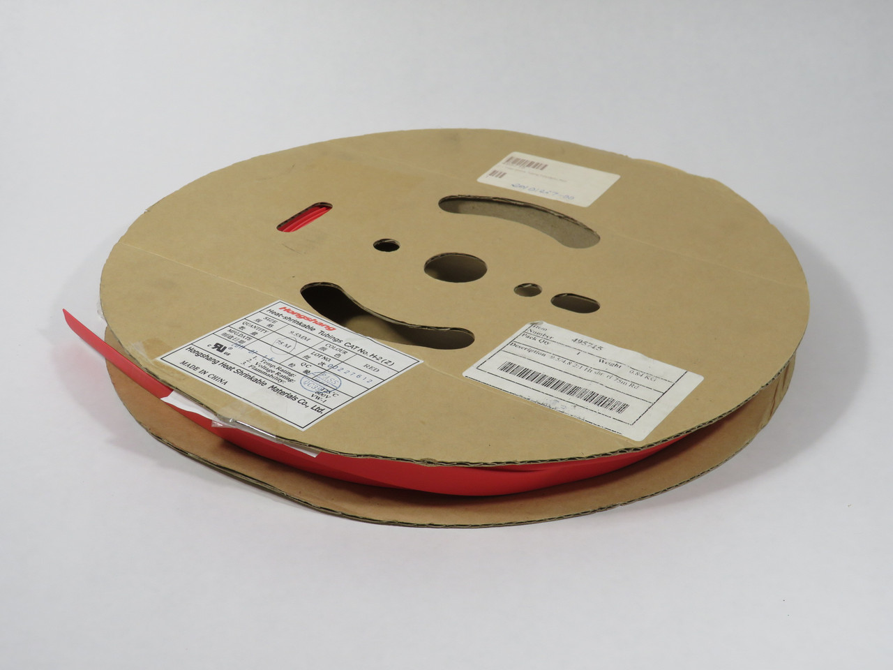 Essentra 495715 Heat Shrink Tubing 2:1 9.5mm Polyolefin Red SOME REMOVED NEW