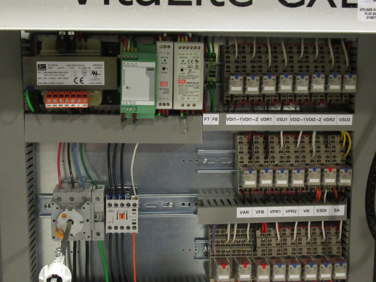 Hortimax 2ADS300XL-1 Vitalite CXL Control Panel 230V 3Ph 60Hz 6.9A 2.8kW USED