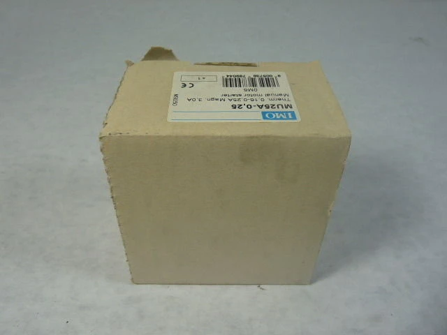 IMO MU25A-0.25 Thermal Manual Motor Starter 0.16-0.25A NEW