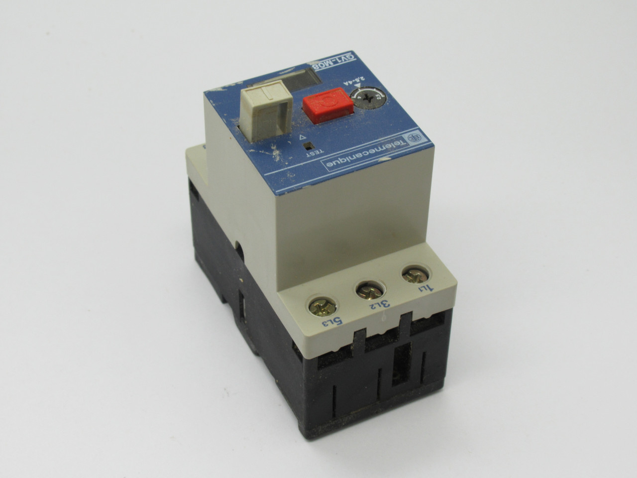 Telemecanique GV1-M08 Motor Circuit Breaker 2.5-4A 660V 50/60Hz 3-Pole USED