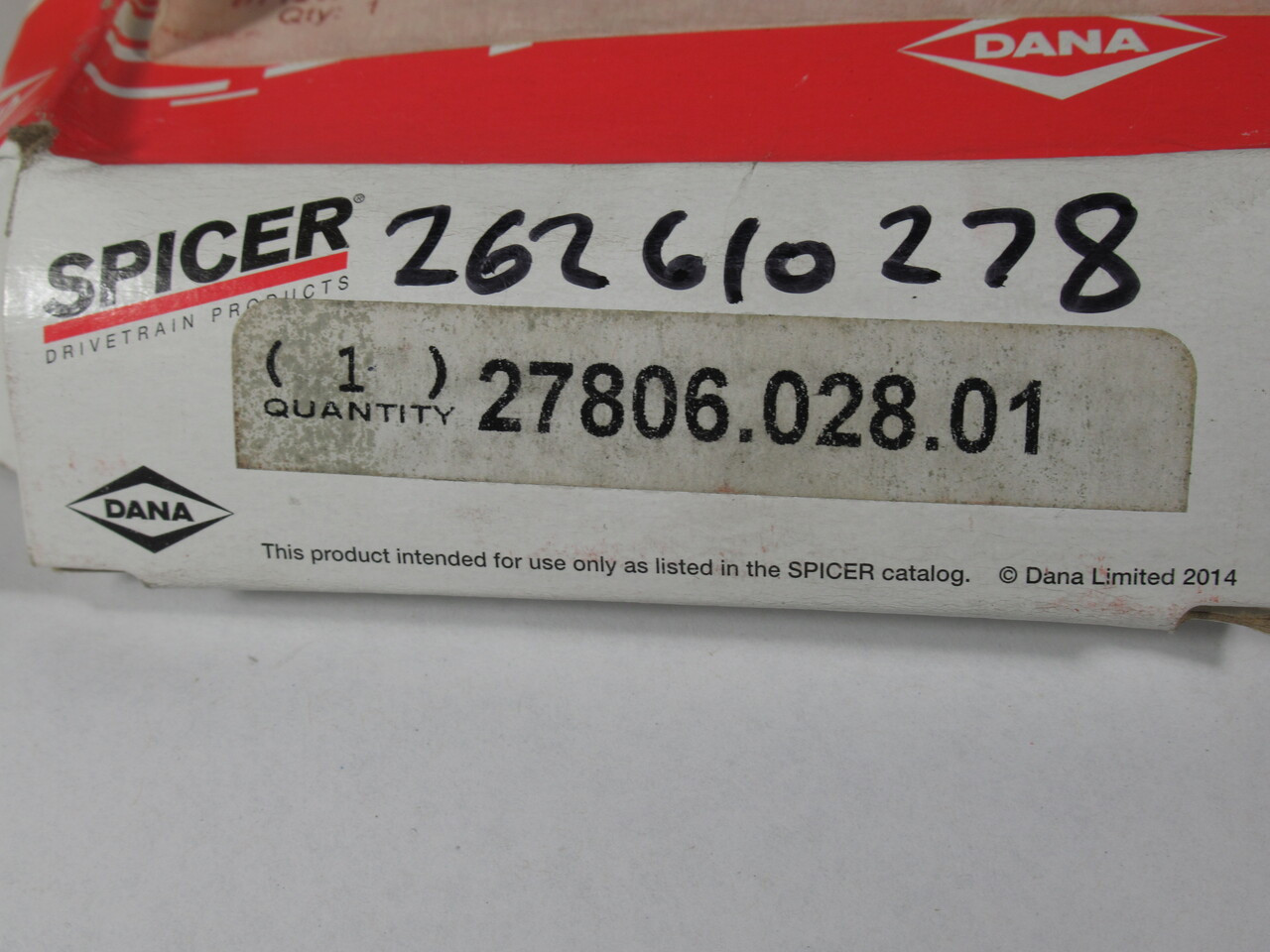 Dana Spicer 27806.028.01 Bushing 1.3" ID 2.3" OD SHELF WEAR/DMG BOX NEW