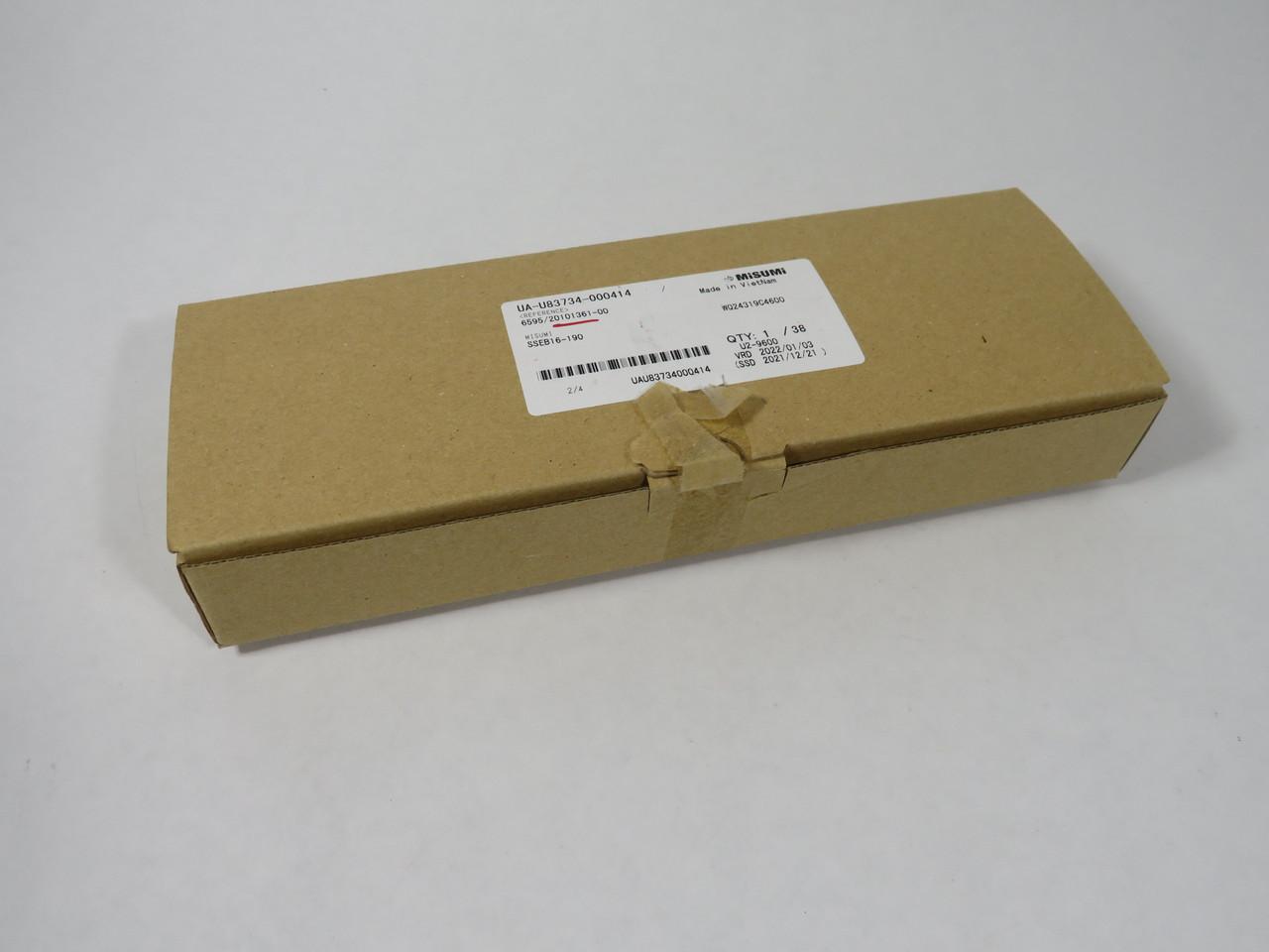 Misumi SSEB16-190 Miniature Linear Guide 190mm L OPEN BOX NEW