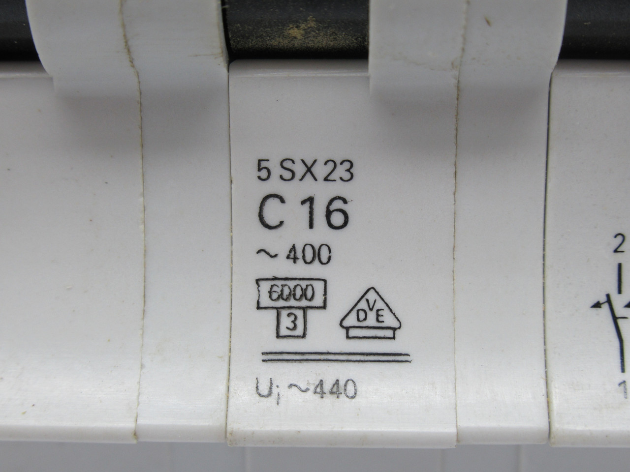 Siemens 5SX2316-7 C-Curve Circuit Breaker 16A 400VAC 3-Pole USED