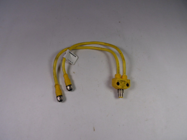 Turck VB2-FSM4.4/2RKC4T-0.32/0.32/S1587 Dual Connector Splitter Cable USED