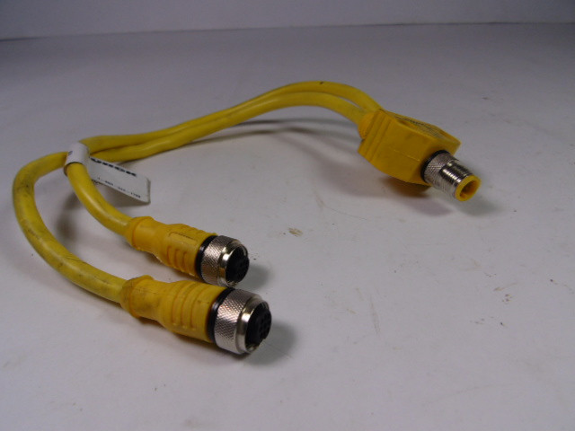 Turck VB2-FSM4.4/2RKC4T-0.32/0.32/S1587 Dual Connector Splitter Cable USED