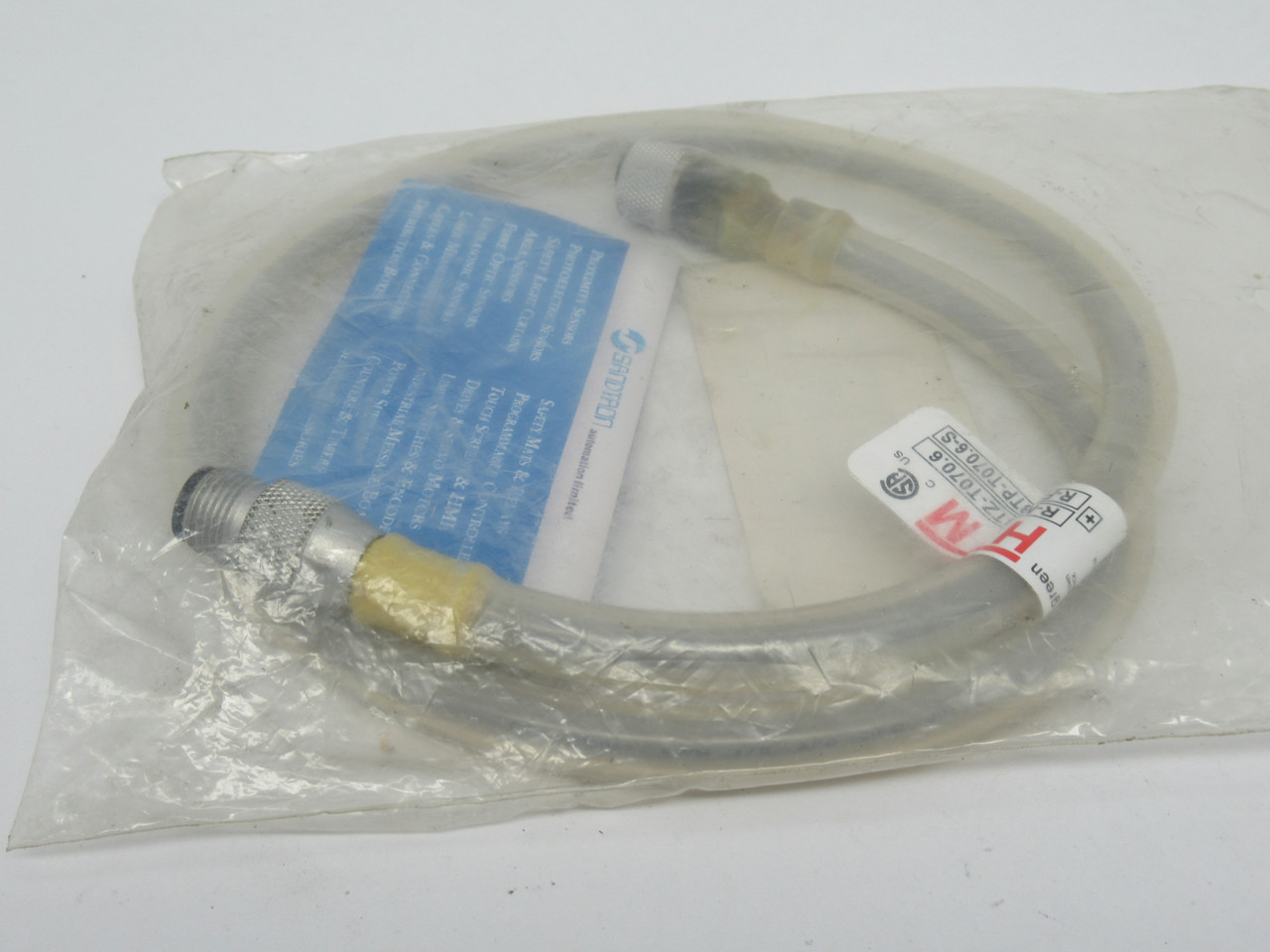 HTM R-MS4TZ-T070.6+R-FS4/3TP-T070.6-S Double Ended Cable M12 Male-M12 Female NWB