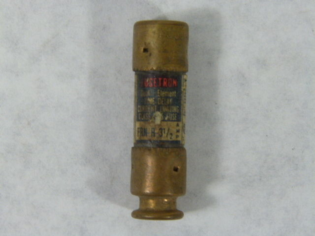 Fusetron FRN-R-3-1/2 Time Delay Fuse 3-1/2A 250V USED