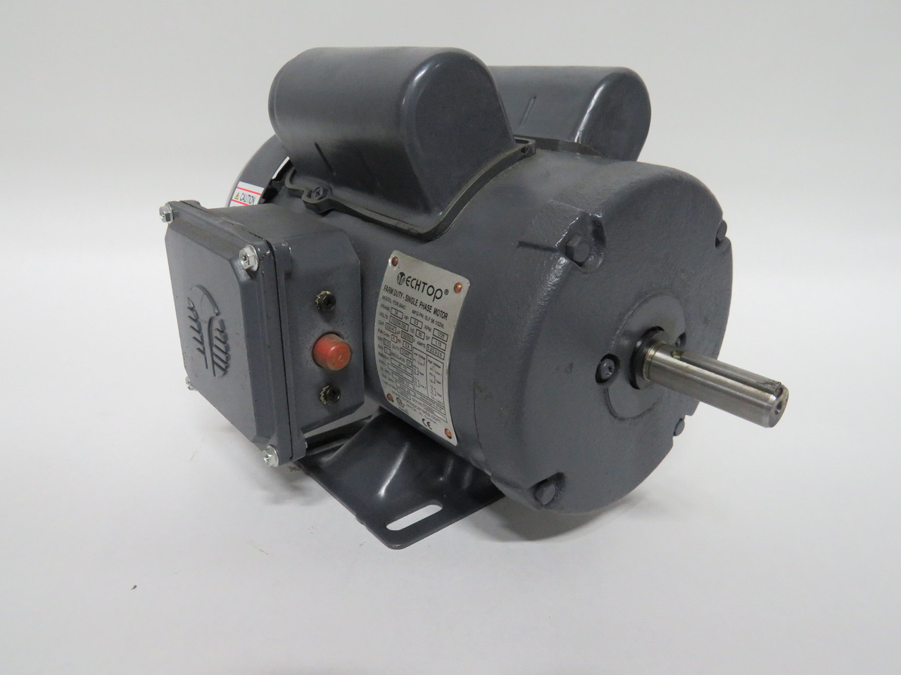 TechTop 0.5HP 1725RPM 115/208-230V 56 TEFC 1Ph 5.2/2.9-2.6A 60Hz SHELF WEAR NOP