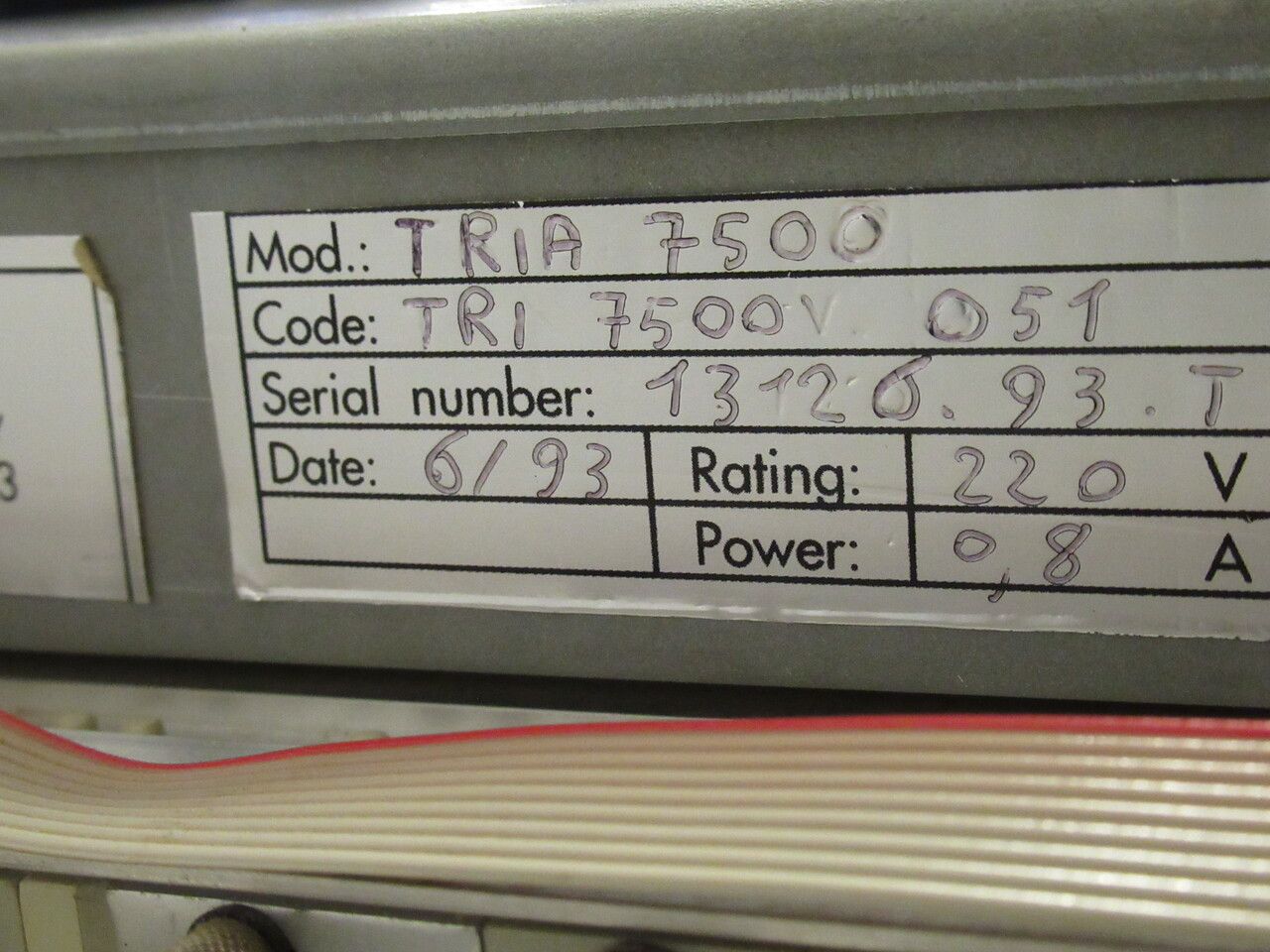 Morbidelli TRIA-5100 Controller 220V 50/60Hz 0.8A 775W USED