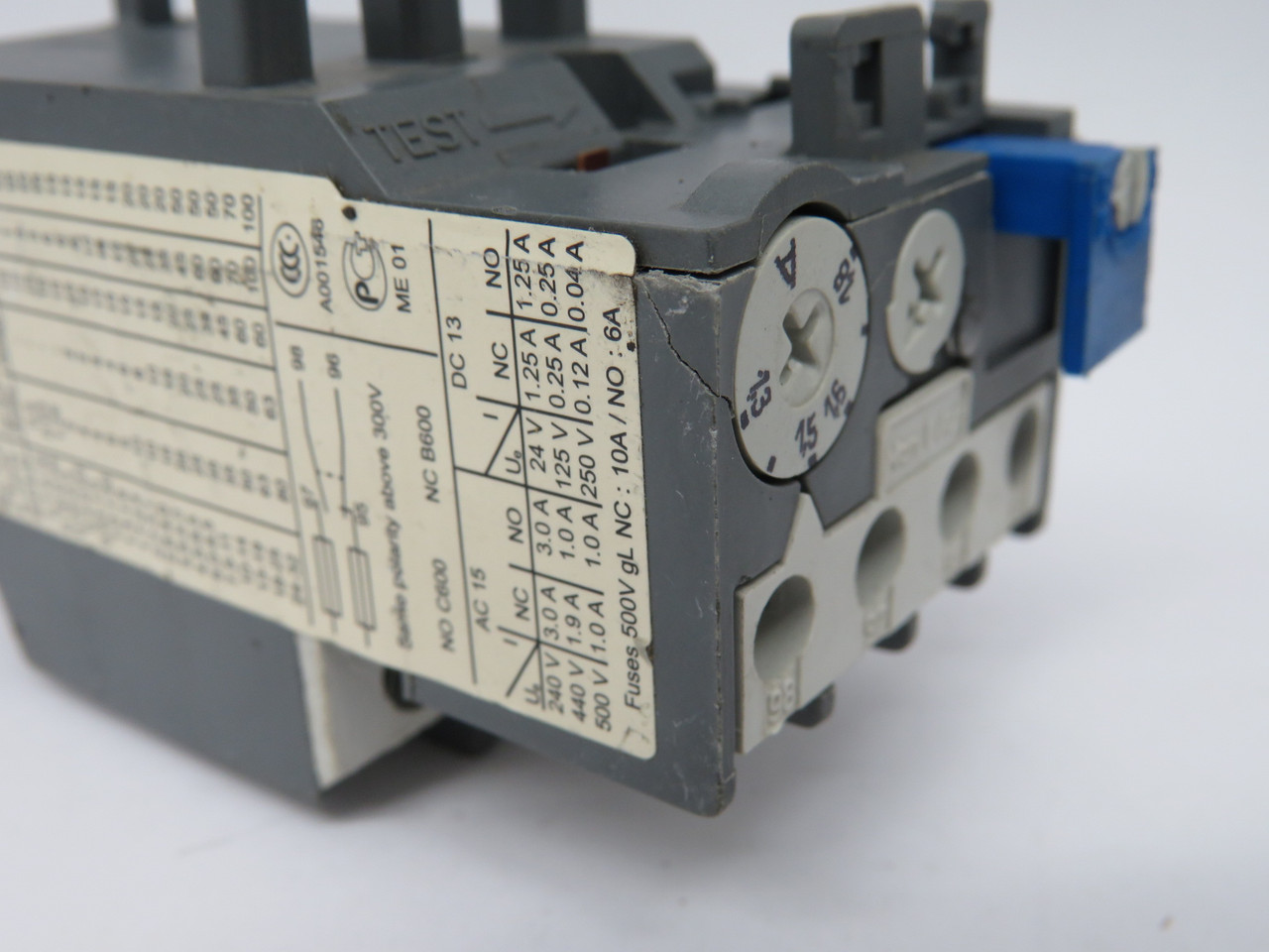 ABB TA25DU-1.8 Overload Relay 1.3-1.8Amp SHELF WEAR USED