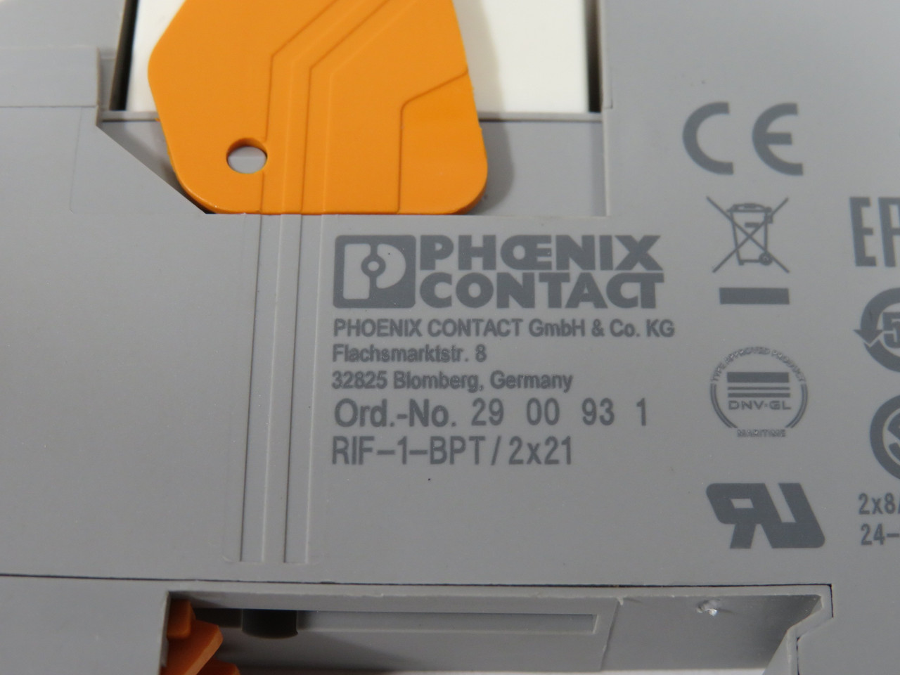 Phoenix Contact RIF-1-RPT-LDP-24DC/2X21 Pre-Assembled Relay Module 24VDC USED