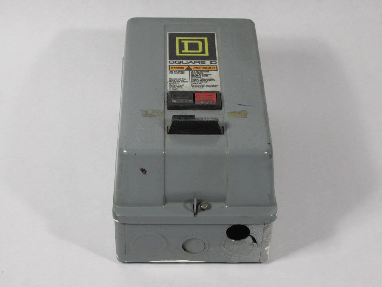 Square D 8536-SBG2-V07 Motor Starter Ser. A 550V@50Hz 600V@60Hz USED