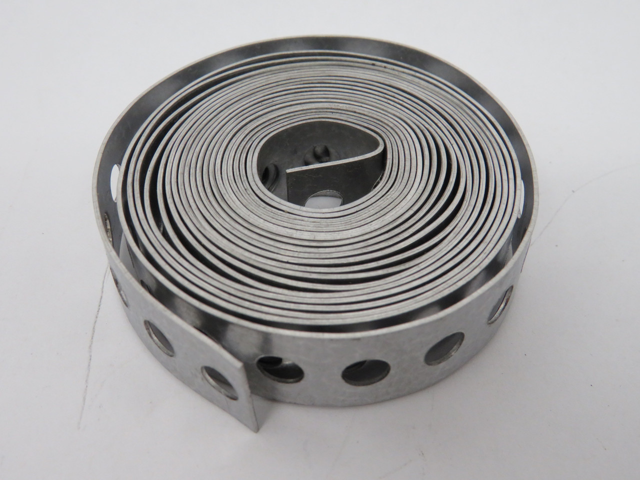 Minerallac 410CF Plated Steel Coil Perforated Strap 0.35"x0.75" 9'Long *CUT* NEW