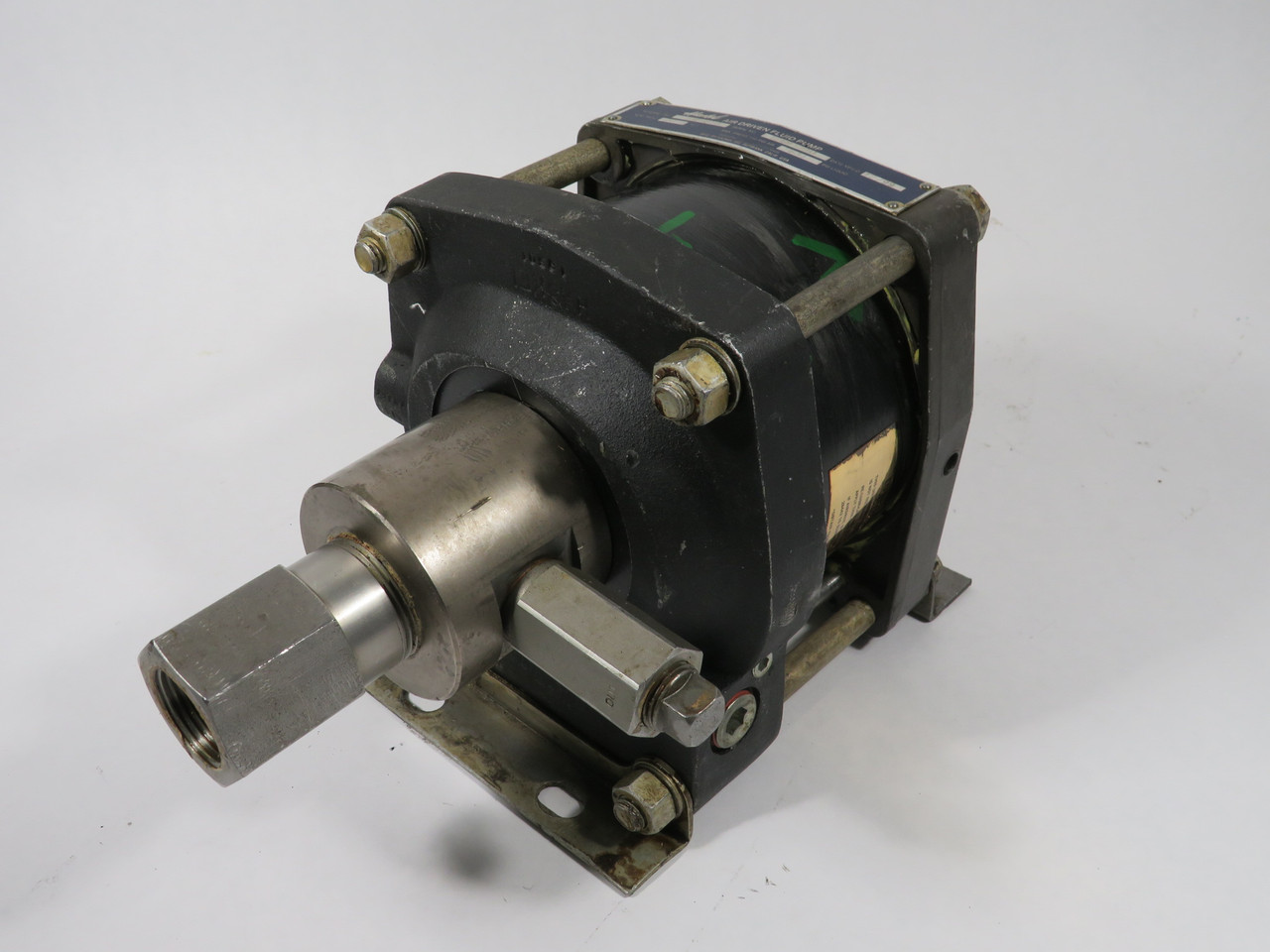 Haskel AW-B10 Air-Driven Fluid Pump 10:1 Ratio 1600 psi Liquid w/Mount USED