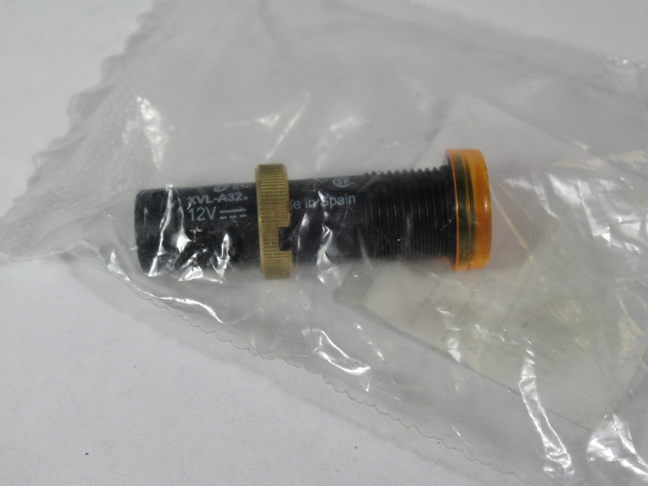 Schneider Electric XVLA325 Pilot Light 12mm 12VDC Yellow Lens NWB