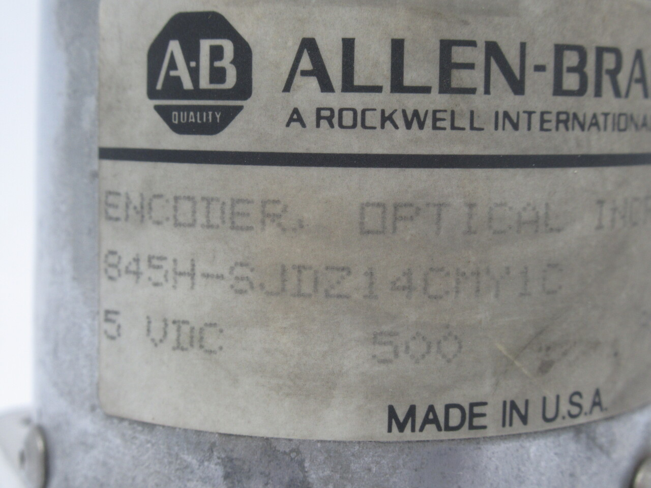 Allen-Bradley 845H-SJDZ14CMY1C Incremental Encoder Series B 5VDC USED