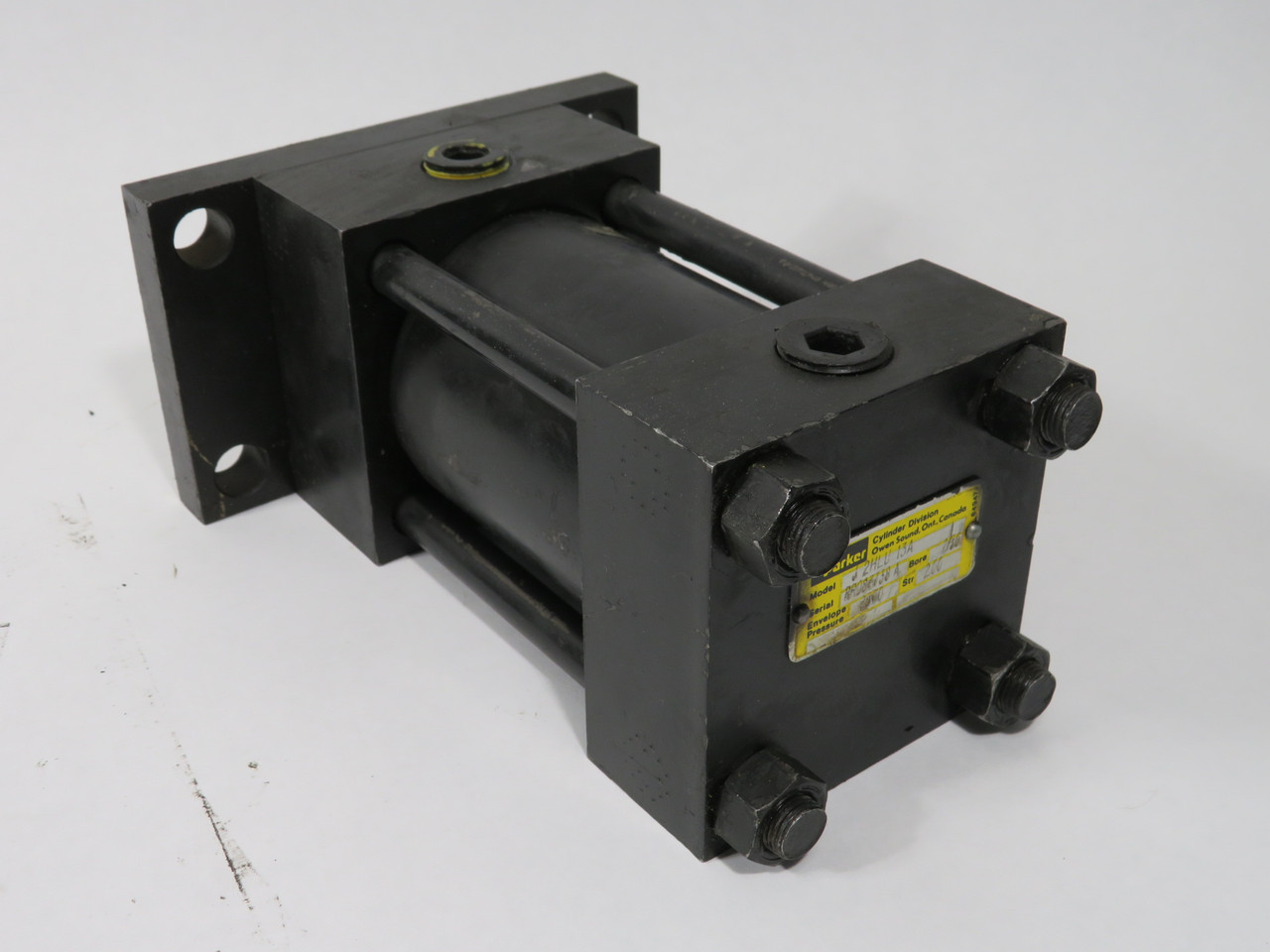 Parker J2HLU13A Hydraulic Cylinder 2.5" Bore 2" Stroke 2500 psi USED