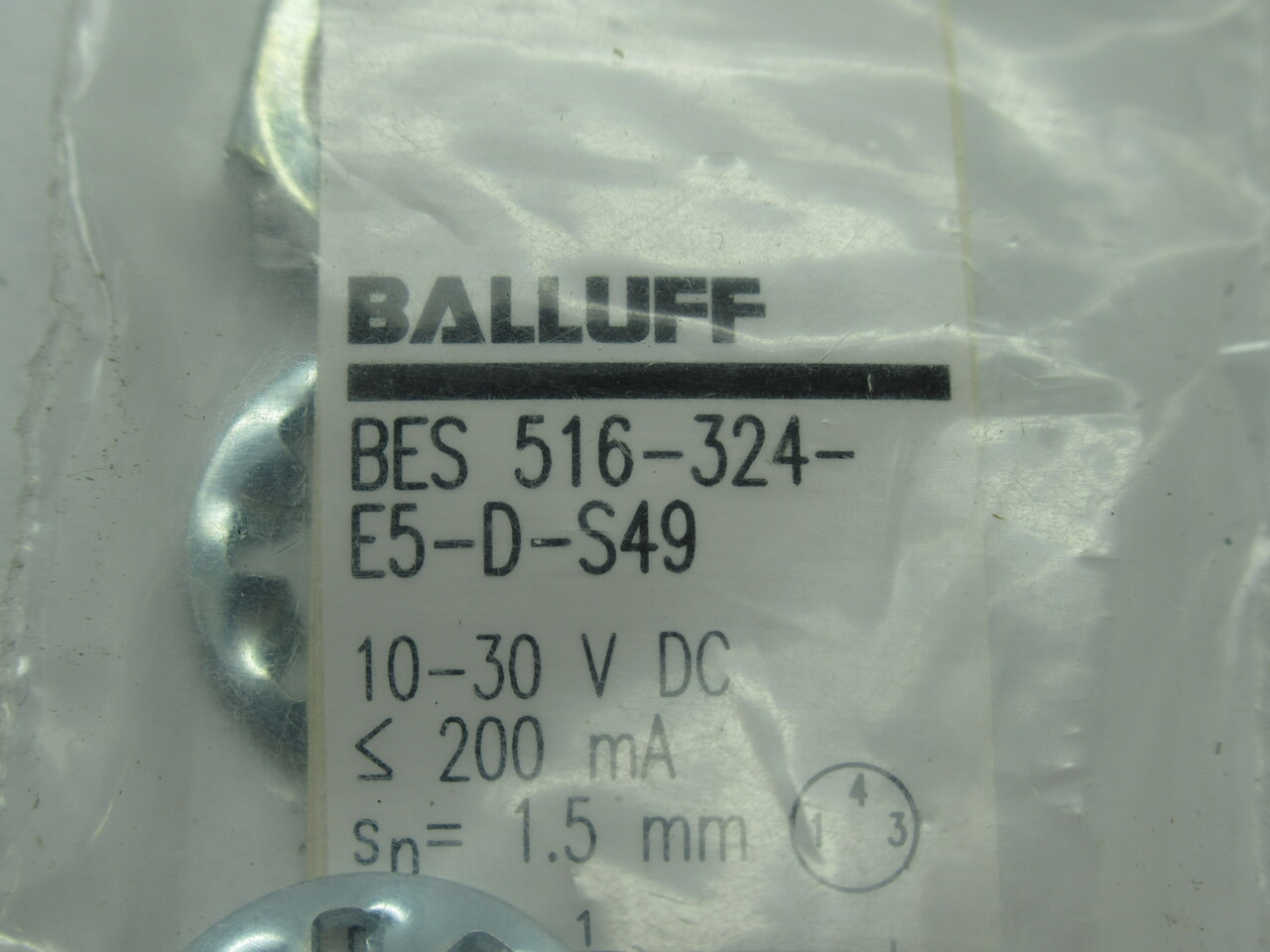 Balluff BES-516-324-E5-D-S49 Inductive Proximity Sensor 10-30VDC 200mA NWB