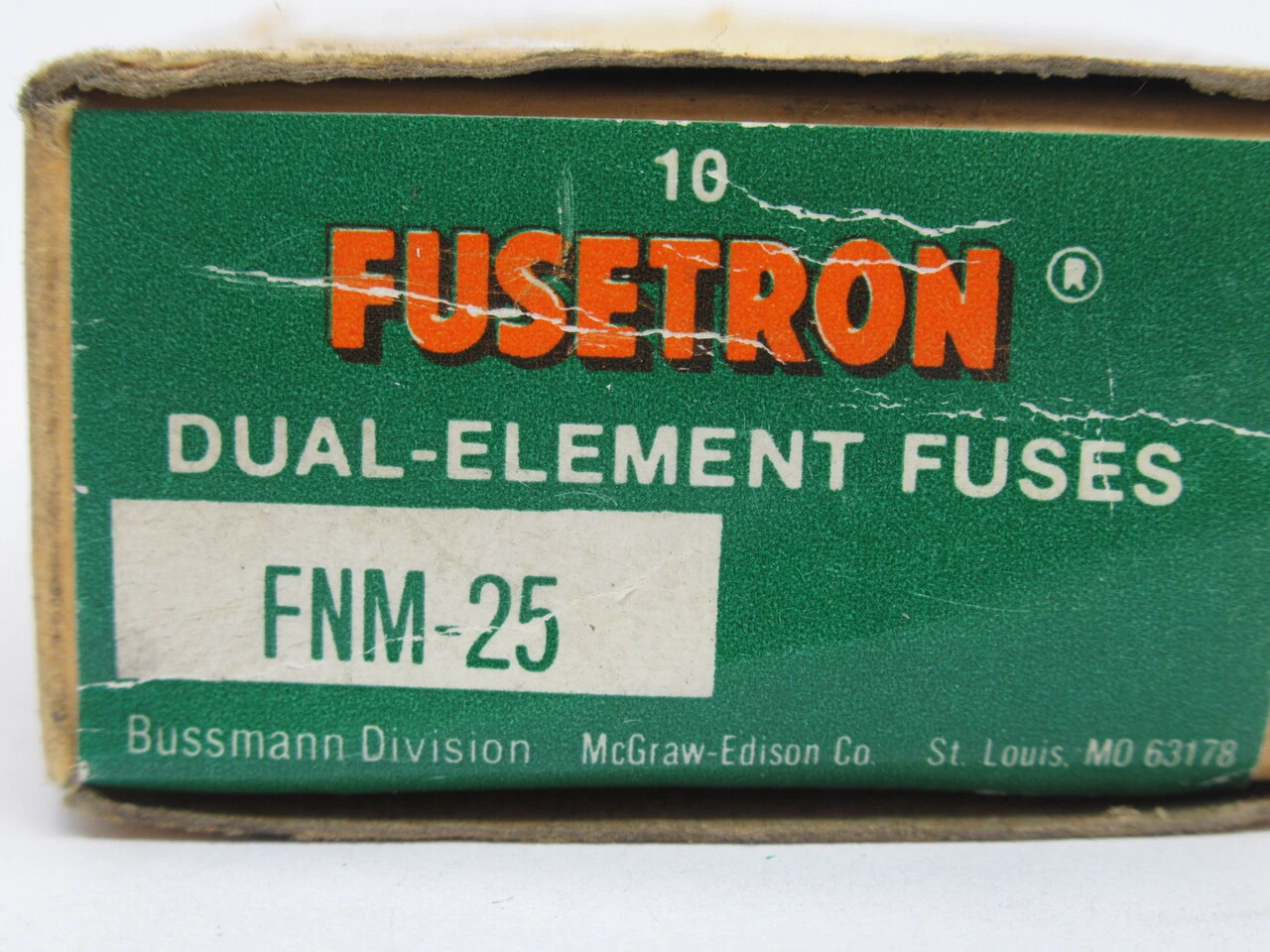 McGraw-Edison Bussmann FNM-25 Fusetron Dual Element Fuse 25A *LOT OF 8* NEW