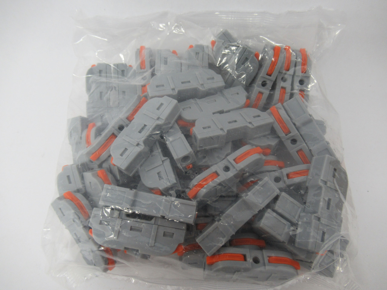 Generic LT-211 Gray Push-In Wire Terminal Block Connector AWG28-12 50-Pack NEW