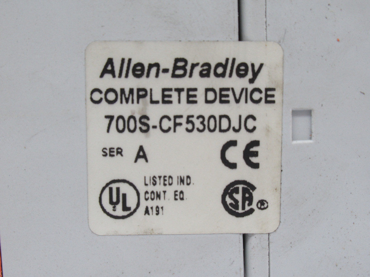 Allen-Bradley 700S-CF530DJC Safety Control Relay 24VDC Coil Series A 20A USED