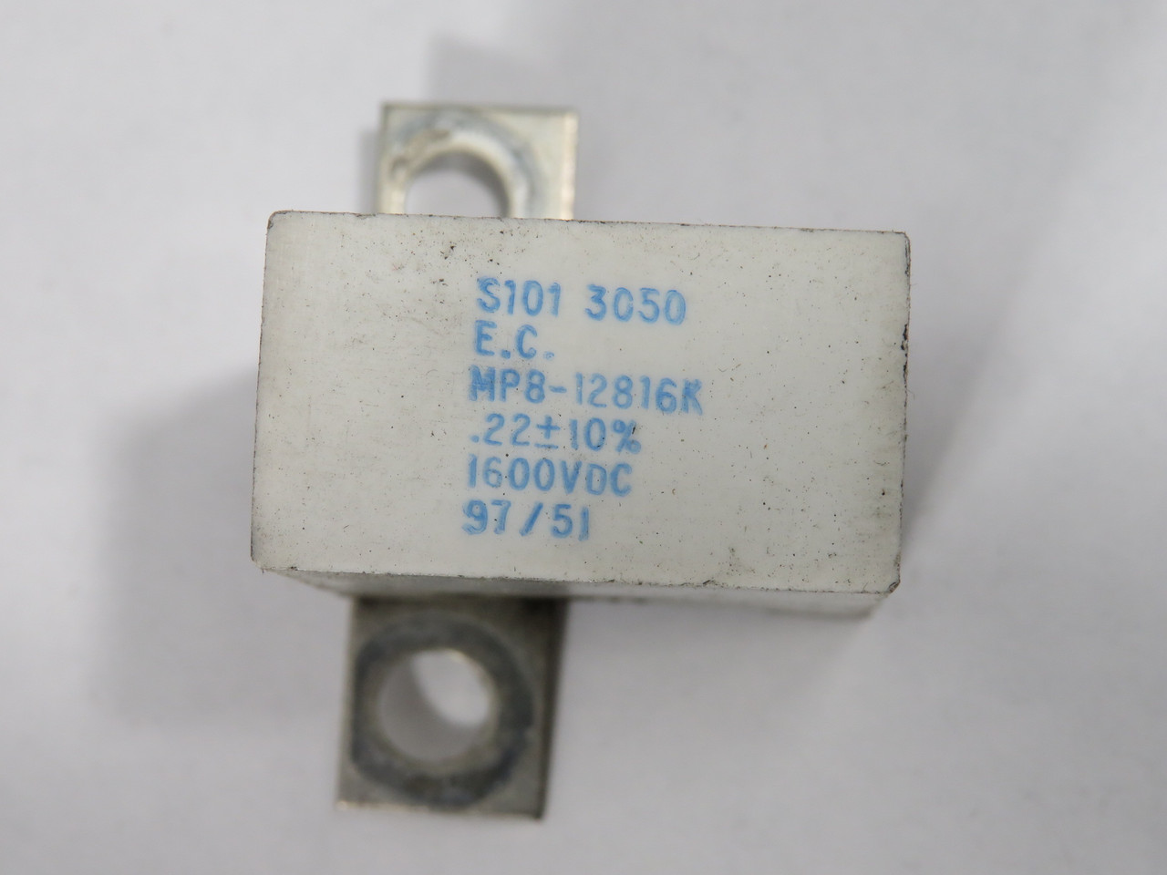 Electronic Concepts MP8-12816K Capacitor 0.22uF +/- 10% 1600VDC USED