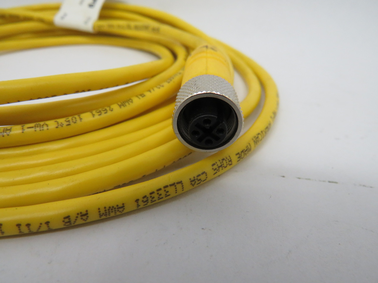 Lumberg RKT4-633/5M Micro Actuator Cable Assembly 4P 4A 250V 4.64mL CUT USED