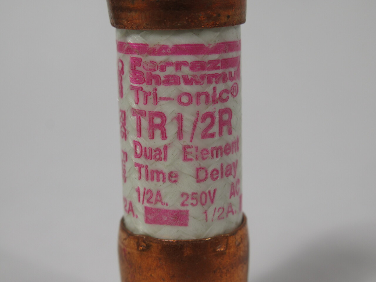 Ferraz Shawmut TR1/2R Trionic Dual Element Time Delay Fuse 1/2A LOT OF 10 USED