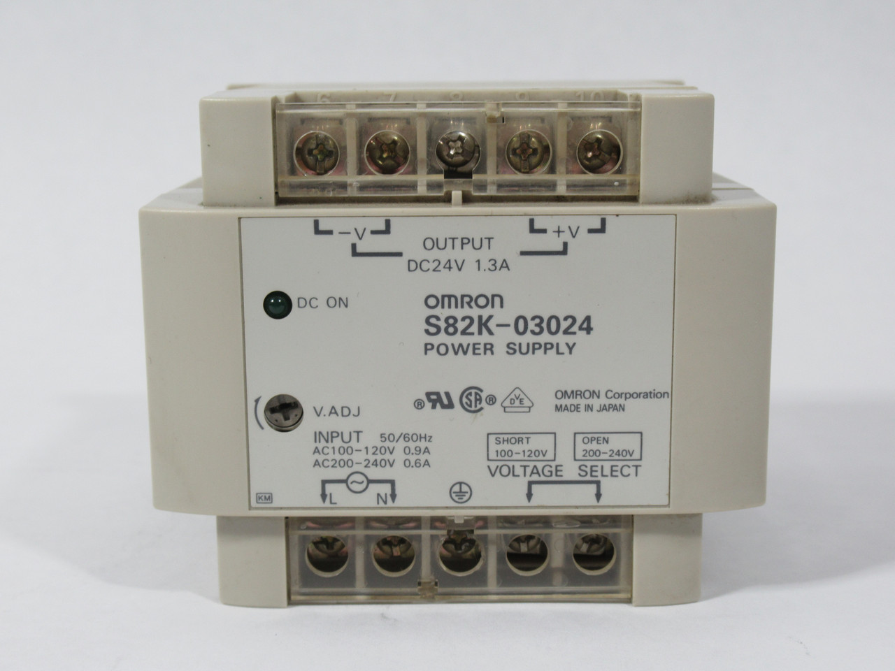 Omron S82K-03024 Switch Mode Power Supply 24VDC 1.3A USED