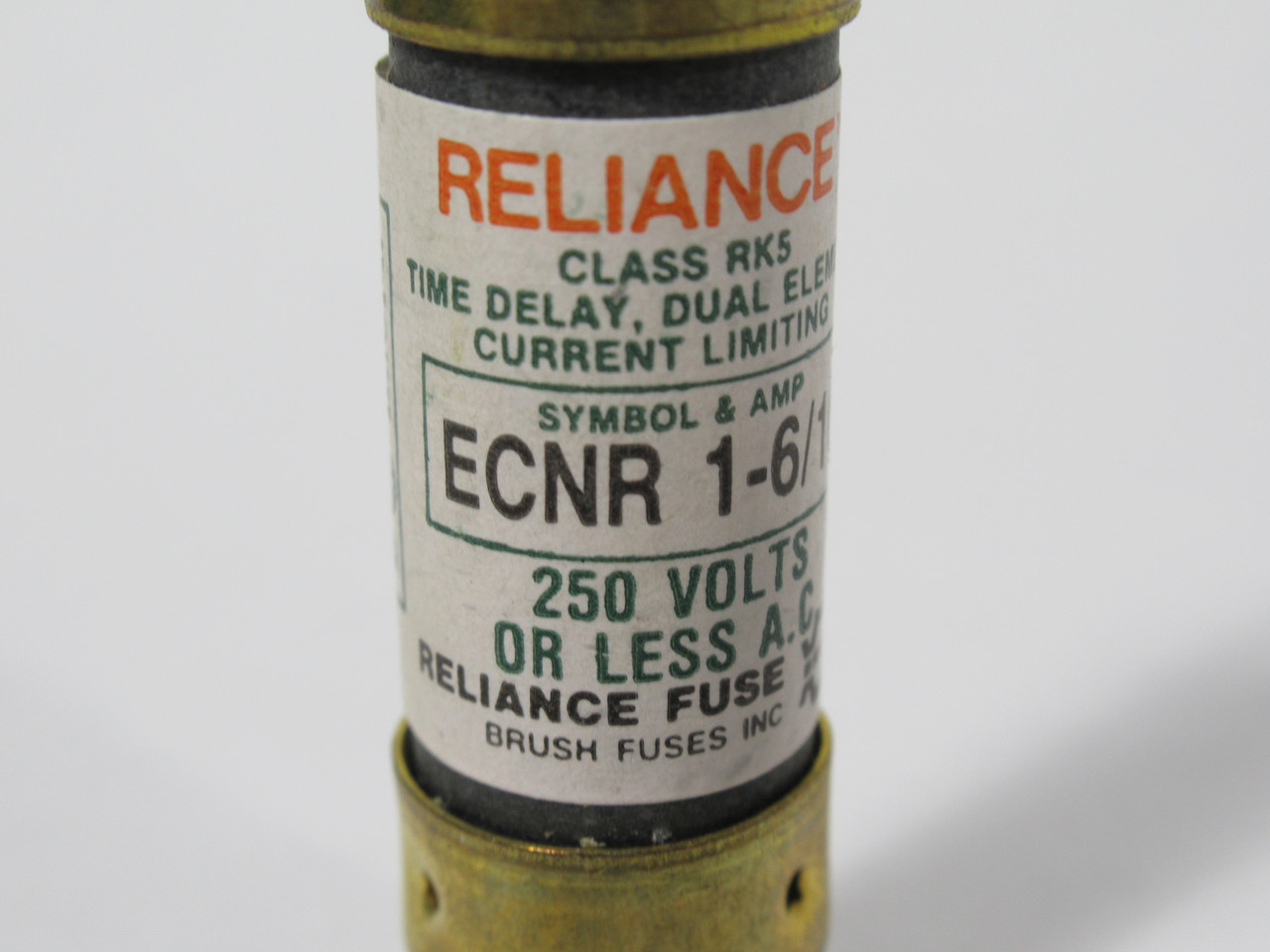 Reliance ECNR-1-6/10 Time Dual Element Fuse 1-6/10A 250VAC LOT OF 10 USED